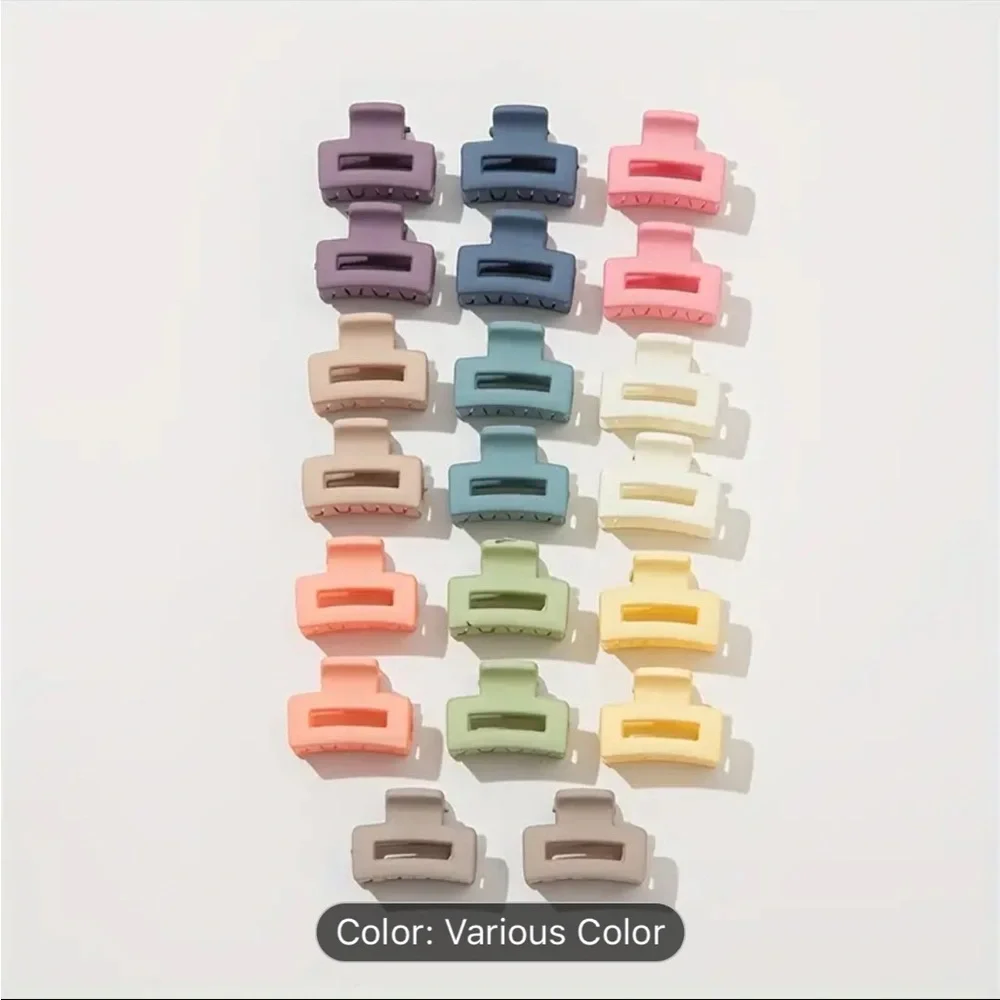 Women’s 20‎ pcs Candy Color Basic Mini Size Hair Claw NWOT